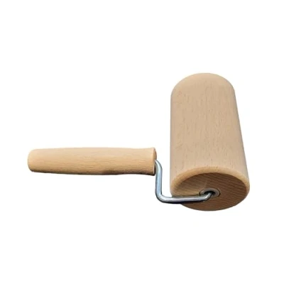 Image of Wooden World Rolling pin for Cookies Tart Small roll with Handle 10 cm