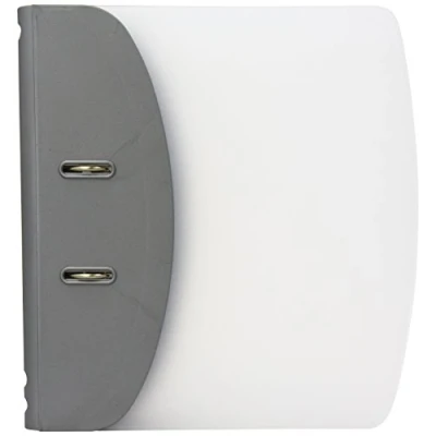 Image of Hermes 832006 A4 8 cm Lever Arch File Heavy Duty Capacity Metallic Silver
