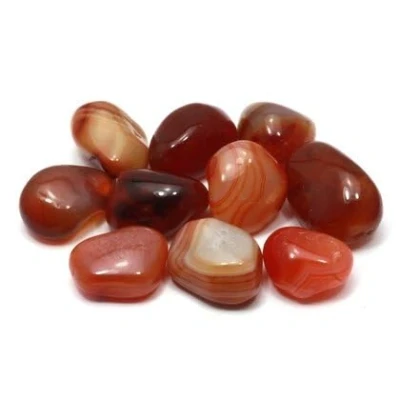 Image of CrystalAge Carnelian Tumble Stone (Brazilian) (20 25mm) Pack of 10