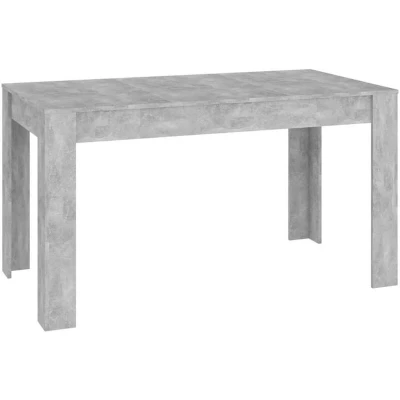 Image of vidaXL Dining Table Concrete Grey 140x74.5x76 cm Engineered Wood