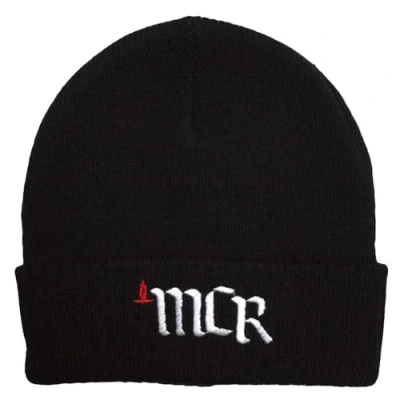 Image of Rock Off officially licensed products My Chemical Romance MCR Band Logo Beanie Hat One Size