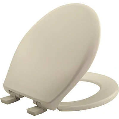 Image of Mayfair 887SLOW 006 Affinity Slow Close Removable Plastic Toilet Seat That Will Never Loosen, Providing The Perfect Fit Long Lasting Solid, Bone, Round