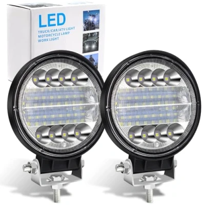 Image of 2PCS LED Work Light,72W Off Road Driving Fog Lights Spotlights 12V 24V Roof Light Bar Auxiliary for 4x4 SUV UTV ATV Heavy Duty Truck Tractor Boat