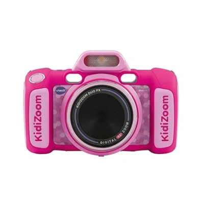 Image of VTech KidiZoom Duo FX, Kids Camera with Colour Screen, 8MP, Photos, Selfies &amp; Videos, AR Filters, 20 games, 75 photo video effects, filters frames, for Infants aged 3, 4, 5, 6, 7 + years, Pink