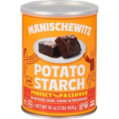 Image of Manischewitz Pure Potato Starch, 454g Resealable Container Gluten Free, Non GMO, Kosher (Including Passover)