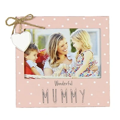 Image of Vintage Wooden Wonderful Mummy Photo Frame Gift