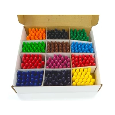Image of Major Brushes Assorted Chubby Wax Crayons Class Pack of 288
