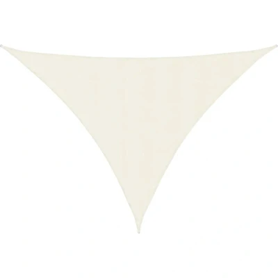 Image of vidaXL Sunshade Sail Oxford Fabric Triangular 4x5x5 m Cream