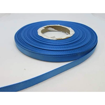 Image of 1 roll of 7mm Satin Ribbon x 25 metres Cornflower Light Blue Double Sided 7 mm