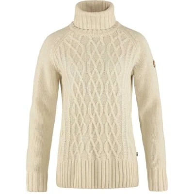 Image of Fjällräven ÖVIK Cable KNIT Roller NECK W Jumper, Women&#039;s, Size: Small, Chalk white