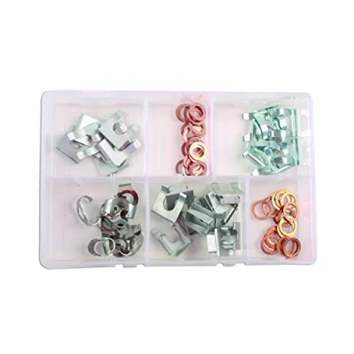 Image of Connect Workshop Consumables 34157 Brake Hose Clips 15 28 mm Set 80pc