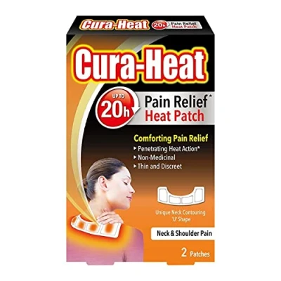Image of Cura heat Neck and Shoulder Pain 2 patches
