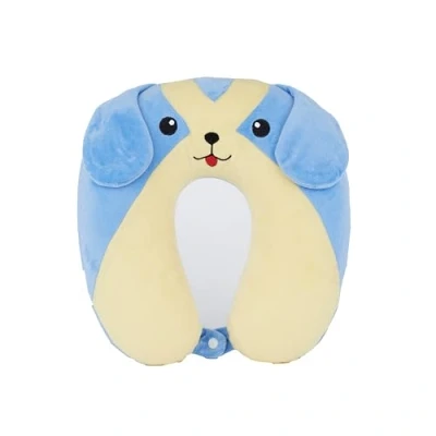 Image of Mousehouse Gifts Awesome Animal U shaped Memory Foam Travel Pillow, kids/adults (Blue Dog)