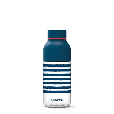 Image of Quokka Ice Navy 570 ML Reusable Tritan Water Bottle BPA Free Wide Opening for Filling and Leak Proof Cap
