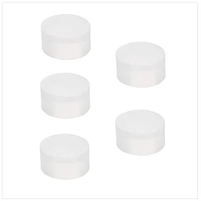 Image of EVI Herrajes Adhesive Wall Stop Replacement for Doors Pack of 5 Compatible with Model I 205 Original Silicone Rubber White