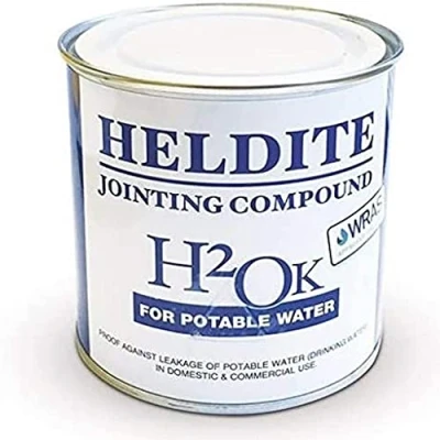 Image of Heldite HDH2OK250 H2OK Water Pipe Jointing Compound 250ml, Clear, 250