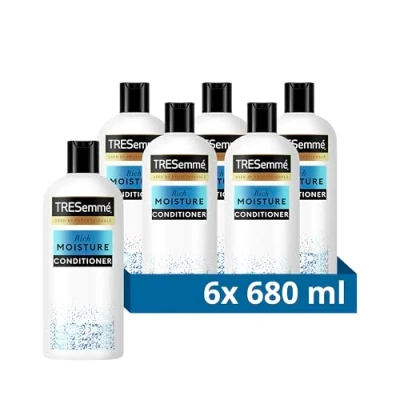 Image of TRESemme Rich moisture Conditioner luxurious for all day hydration dry, damaged hair 6x 680 ml