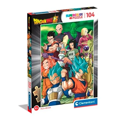 Image of Clementoni 25750 Supercolor Puzzle Dragonball 104 Pieces, Jigsaw For Kids Age 6, Cartoon, Made In Italy