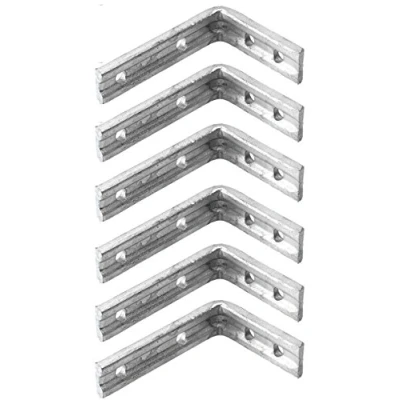 Image of Heavy Duty Galvanised Shelf Bracket 6 Pack 10x8&quot; / 250x200mm