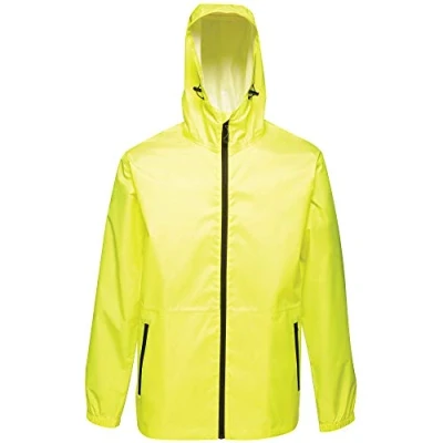 Image of Regatta Men Professional Pro Packaway Waterproof &amp; Breathable Windproof Shell Jacket Fluro Yellow, Small
