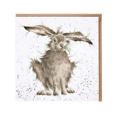 Image of Wrendale Designs Greeting Card Hare Brained