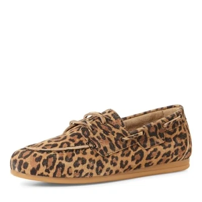 Image of Tamaris Boat shoes, Women&#039;s, Size: 8, Leopard Leather