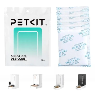 Image of PETKIT Silica Gel Desiccant Sachets 30 Gram x 5 Packs for Smart Automatic Pet Feeders, Replacement Bags Cat Feeders to Keep Food Dry and Fresh