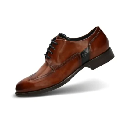 Image of bugatti Men&#039;s Marillo Lace up, Cognac, 7.5 UK