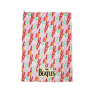 Image of Half Moon Bay The Beatles Love Tea Towel 100% Cotton Towels For Kitchen Merchandise Gifts &amp; Dad Retro Accessories Men