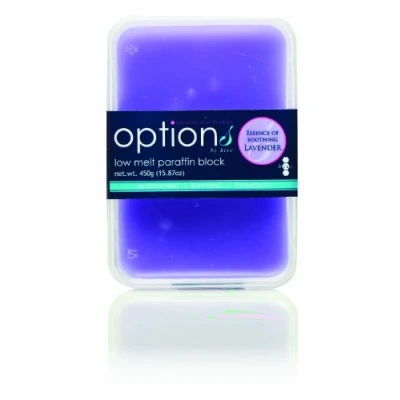 Image of Hive Options Low Melt Lavender Paraffin Block Moisturising and Relaxing 450g