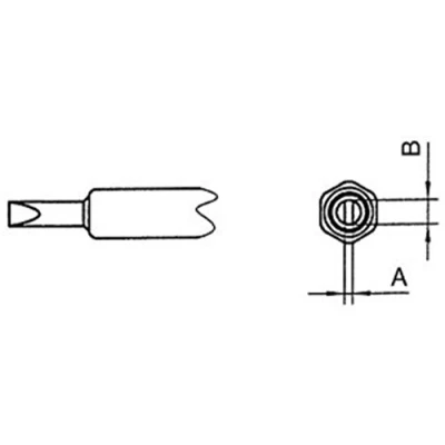 Image of Weller 7875B Replacement Solder Tip for 7874B Desoldering Pump
