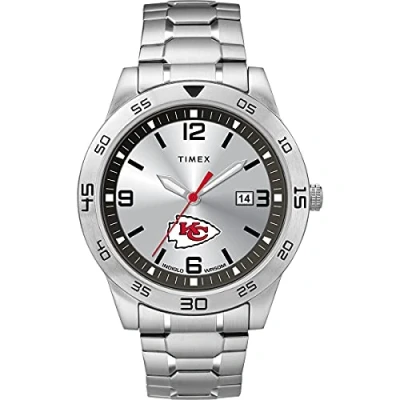 Image of Timex Men&#039;s x NFL Citation Chiefs Silver Analog Watch