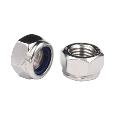 Image of Yesmin 12 PCS M8 Hex Nuts,Stainless Steel Lock Nuts,Nylon Insert Nuts,Self Locking Nuts For Bolts and Screws