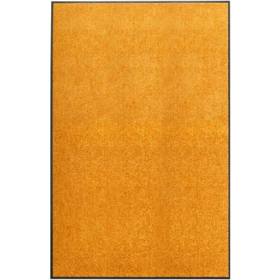 Image of vidaXL Doormat Washable Orange 120x180 cm