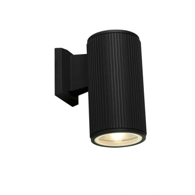 Image of Searchlight Outdoor 1 Light Wall Porch Black with Clear Glass Diffuser