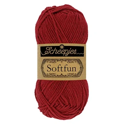 Image of Scheepjes Softfun 2492 Bordeaux Yarn 10x50g