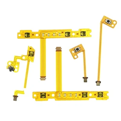 Image of ECSiNG 5PCS ZL ZR SL SR L Button Key Ribbon Flex Cable Compatible with Nintendo Switch Joy Con Controller 5 in1 Replacement Parts