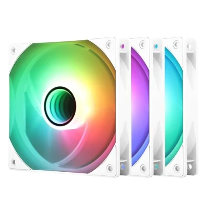 Image of Thermalright TL C12W S V3 Case Fan 120mm ARGB CPU Cooler Comes with Mirror Light Effect,PC PWM Silent 1500RPM Speed, White Cooling Fan(Kit Fans)