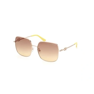 Image of Sunglasses Guess Gu7906 h col. 32f Donna Squadrata Oro