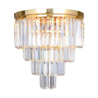 Image of Amedeo Ceiling Light, Gold, Glass, 5x E14