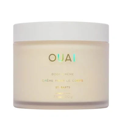Image of OUAI Body Cream, St. Barts Hydrating Whipped Cream with Cupuaçu Butter, Coconut Oil and Squalane Softens Skin Delivers Healthy Looking Glow Sulfate Free Care 7.5 Oz