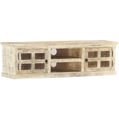 Image of vidaXL TV Cabinet 130x30x36 cm Solid Mango Wood