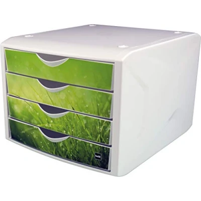 Image of Helit, The “Chameleon Drawer Box White/Green