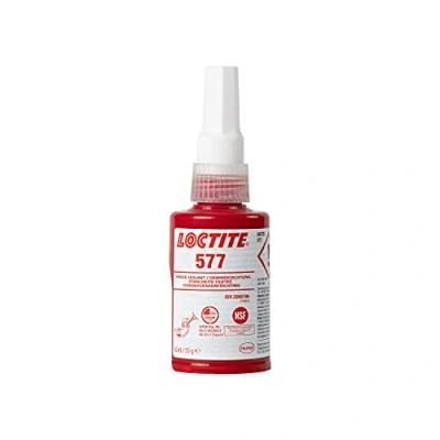 Image of LOCTITE 577, Medium Strength Industrial Adhesive for Thread Sealing, Universal Liquid Pipes and Metal Threads, Chemically Resistant Sealant, 50 ml