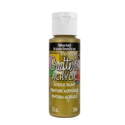 Image of DecoArt Acrylic Paint, Yellow Gold, 59ml