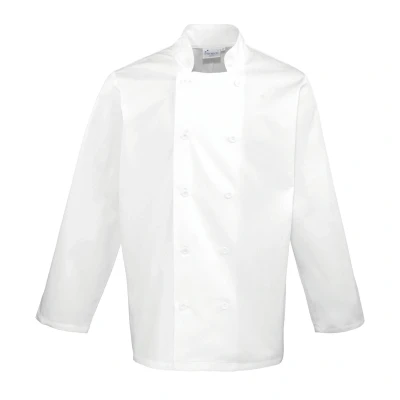 Image of Premier Unisex Short Sleeved Chefs Jacket/Workwear (L) (White)