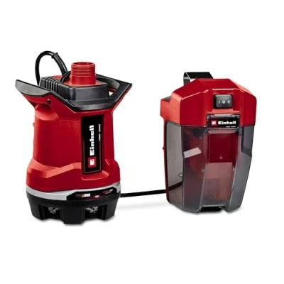 Image of Einhell Power X Change 18V Cordless Clean/Dirty Water Pump 7500 l/h, Battery Powered Submersible to Drain Floods, Empty Hot Tubs and Pools GE DP 18/25 Li Solo (Battery Not Included)