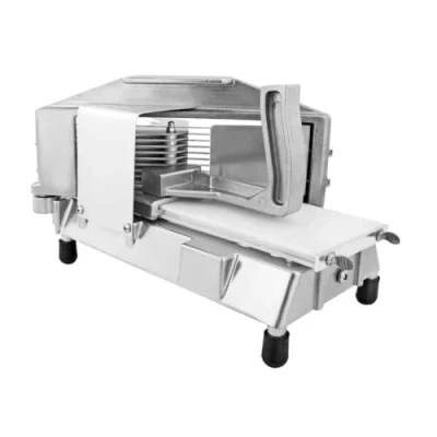 Image of Vogue Tomato Slicer, Stainless Steel, Produces 5 mm Thick Slices, Multiple Blades Cut Tomatoes, Extra Sahrp Blades, Ergonomic Handle, Commercial &amp; Home Kitchen Use, DC714