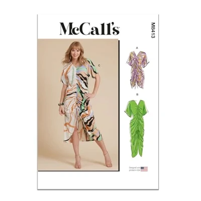 Image of MCCALLS M8413K5 Misses&#039; Caftan in Two Lengths K5 (8 10 12 14 16)