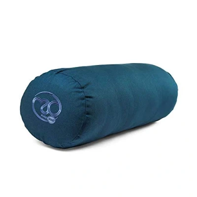 Image of Yoga Mad Bolster Eco Friendly Buckwheat 61cm x 23cm Removable Washable Cover Ideal for Yoga, Meditation and General Suppor